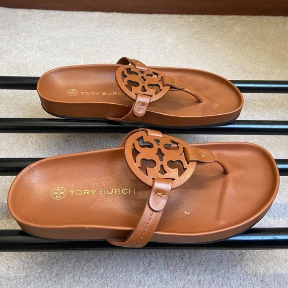 TORY BURCH  Women Miller Cloud  Leather Sandals - NEW NWOB - Picture 6 of 8